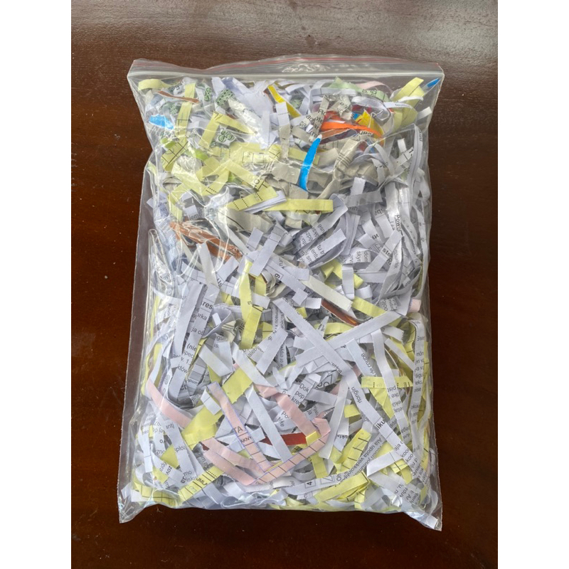 

kertas serut kertas cacah kertas shredded Shredded paper kertas potong bahan packing