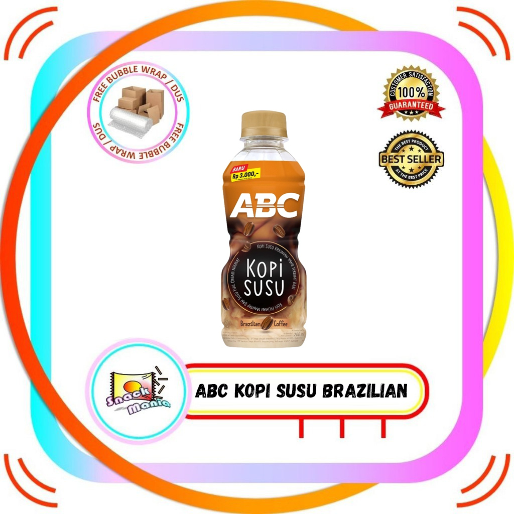 

ABC Kopi Susu Brazilian MIlk Coffee 200 ml Botol