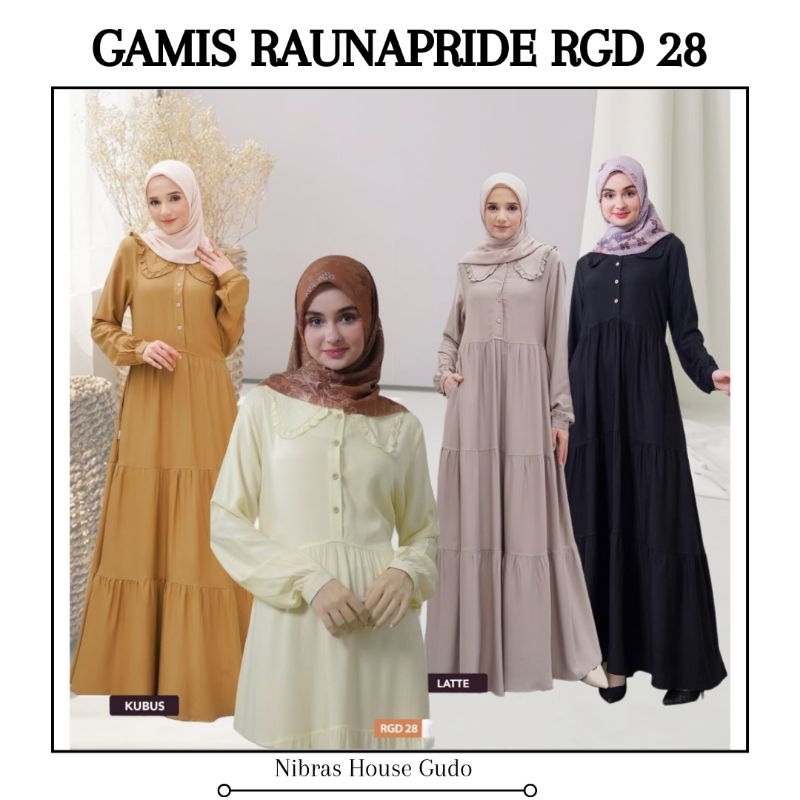 GAMIS RAUNAPRIDE RGD 28 TERBARU BAHAN RAYON PREMIUM