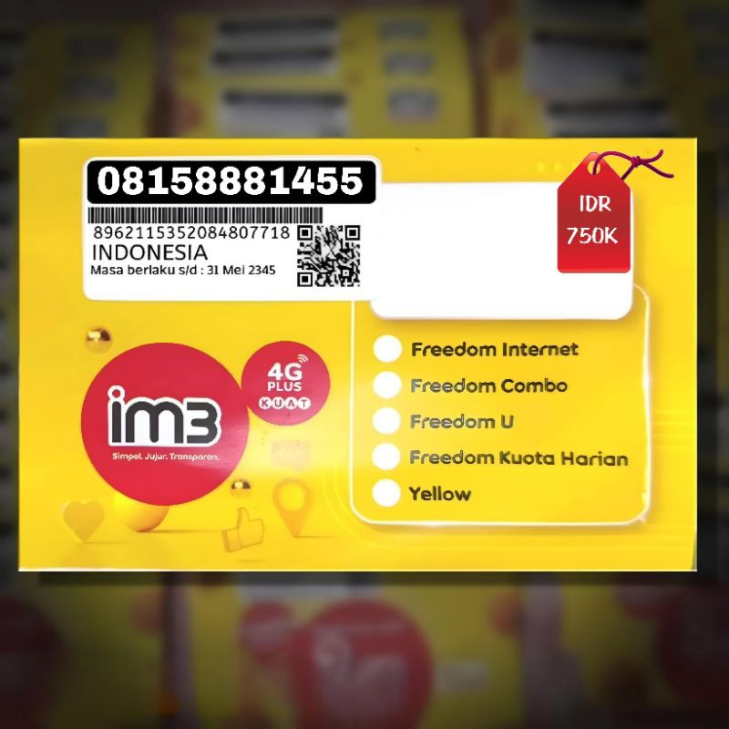 Nomor Cantik Im3 888 1455