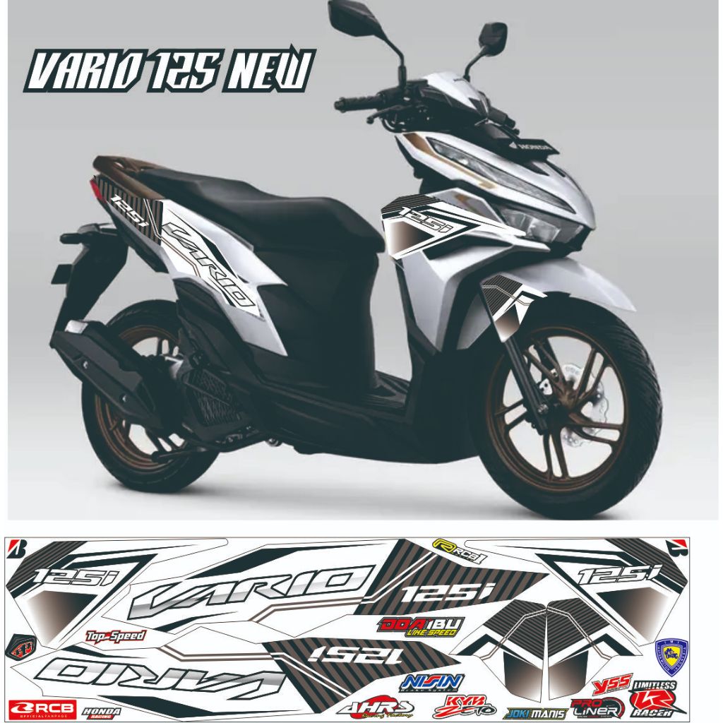 COD /  STRIPINGVARIO TERBARU  STIKER MOTOR HONDA VARIO 125 MOTIF / VARIO 2023 125CCM VARIASI STIKER 
