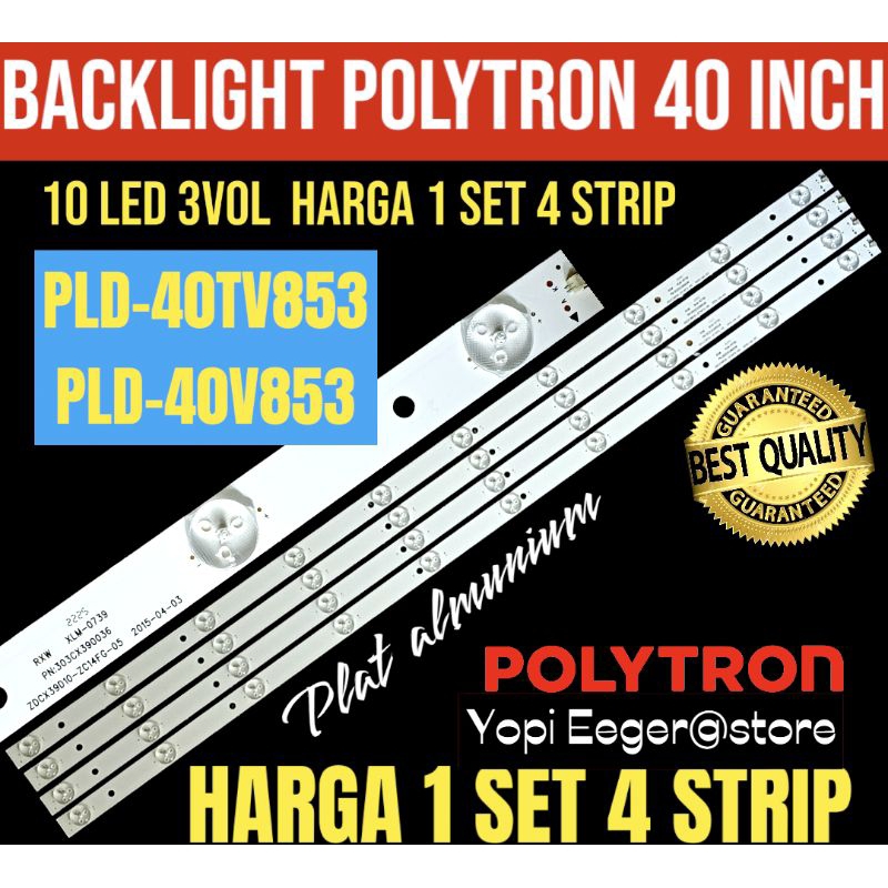 BACKLIGHT TV LCD LED POLYTRON 40 INCH PLD-40V853-PLD-40TV853 BACKLIGHT TV LCD POLYTRON 40 INCH