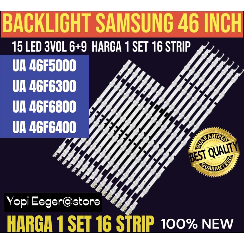 BACKLIGHT TV LCD SAMSUNG 46 INCH UA-46F5000- UA-46F4600- UA-46F6300- UA-46F6800 BACKLIGHT TV LCD SAM