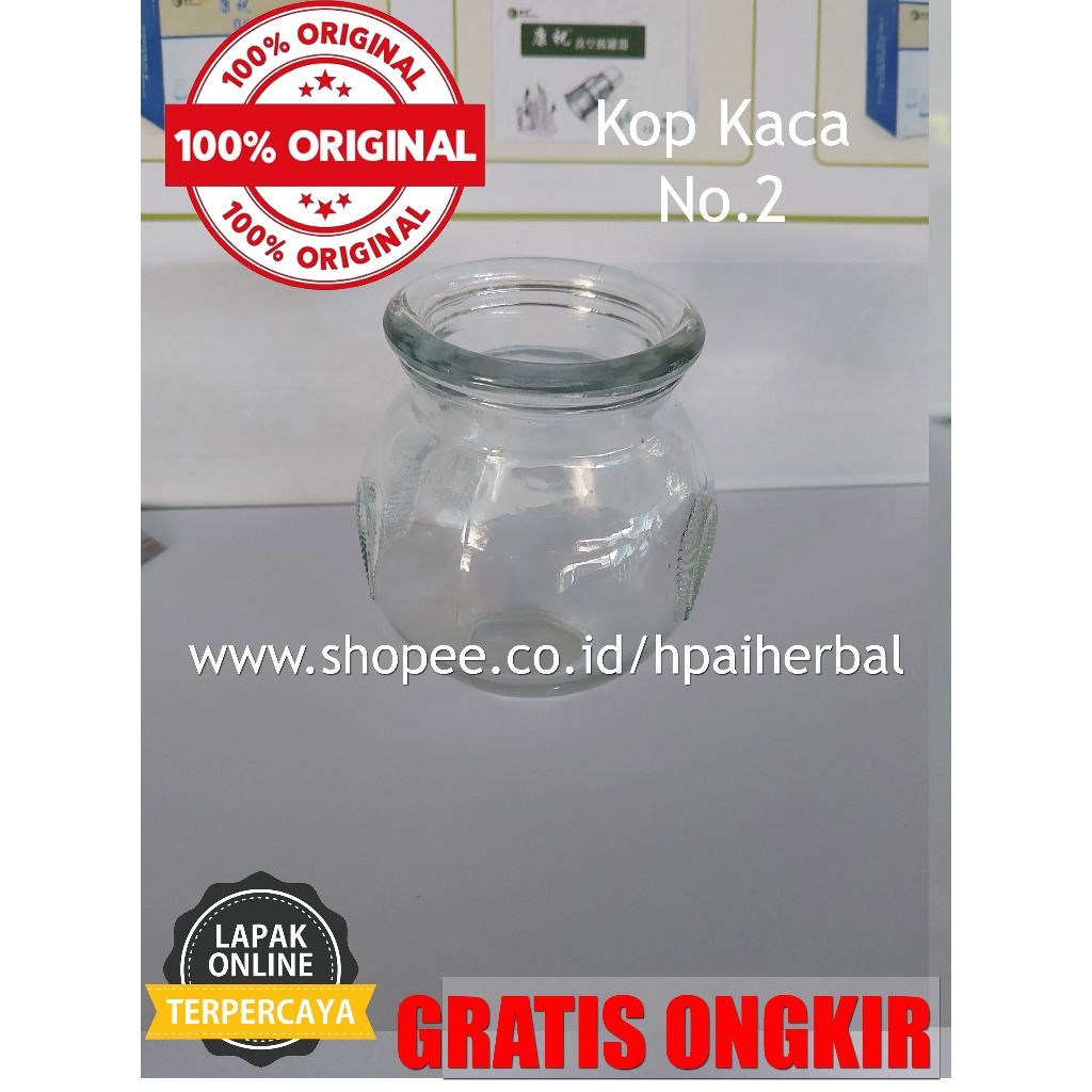 Kop Kaca No 2 / Kop Bekam API No 2 / Kop Bekam Kaca