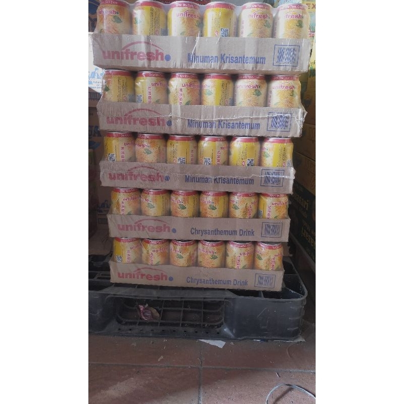 Minuman Teh Kembang Unifresh (isi 24 kaleng)