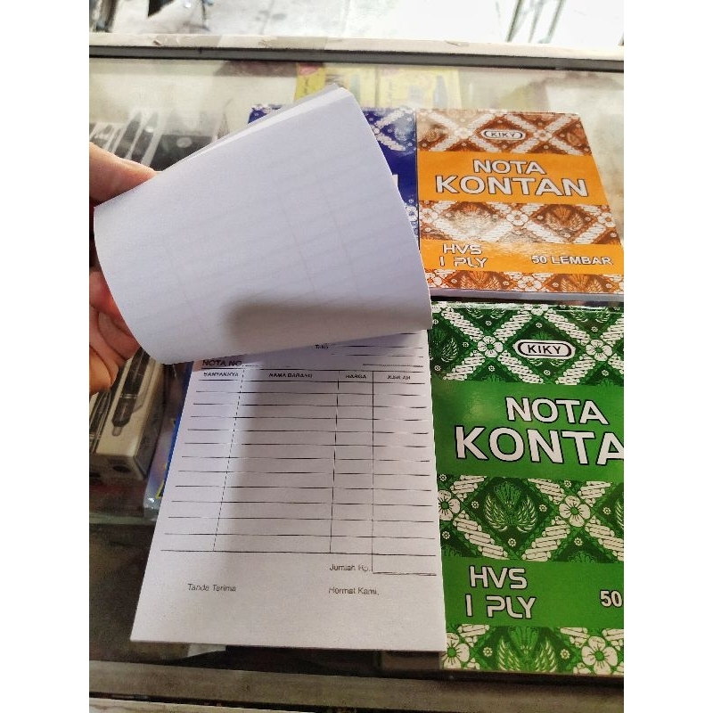 

Nota K1 Kontan Kecil Kiky 1 PLY (1 pack isi 10)