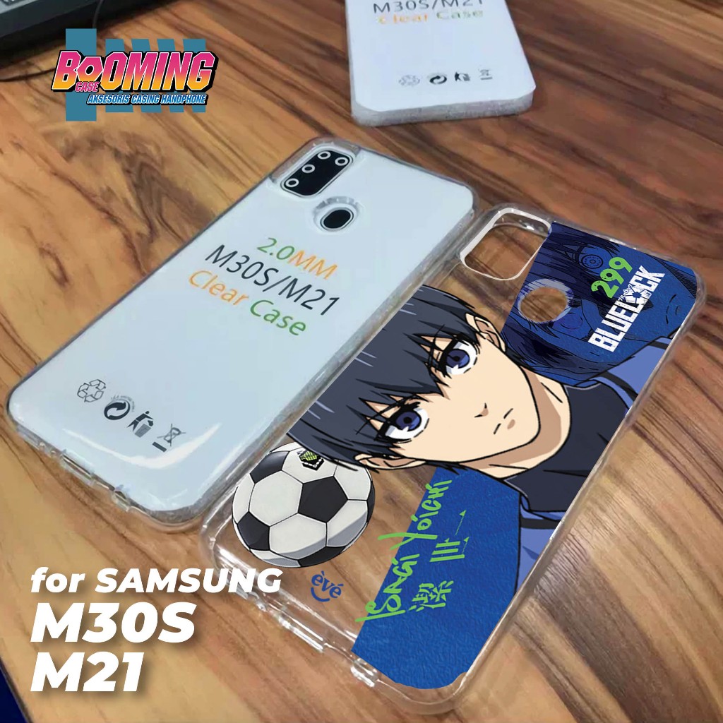 Case Samsung M21 - M30S Casing Samsung M21 - M30S Motif [BLUE LOCK] Booming Case Softcase Premium - 