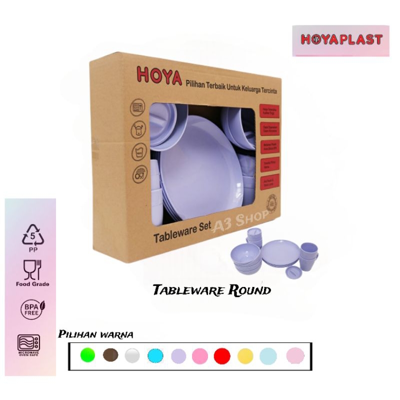 TABLEWARE ROUND HOYAPLAST