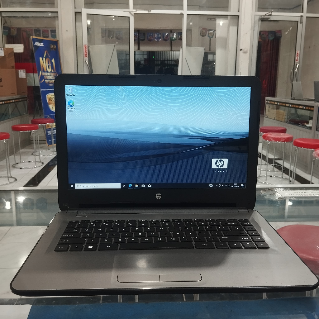 Laptop bekas murah | HP 14 AM065TU Celeron N3060 RAM 4GB HDD 1TB Windows 10 14in siap pakai