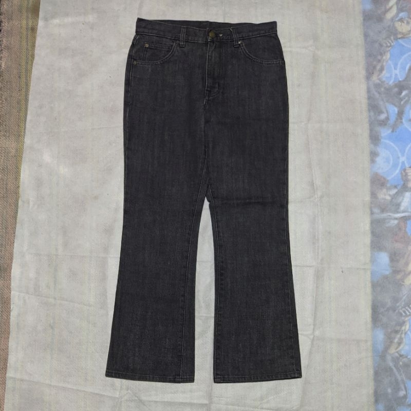 Celana Panjang Longpants Jeans Wrangler Dark Grey Bootcut Original Second Preloved