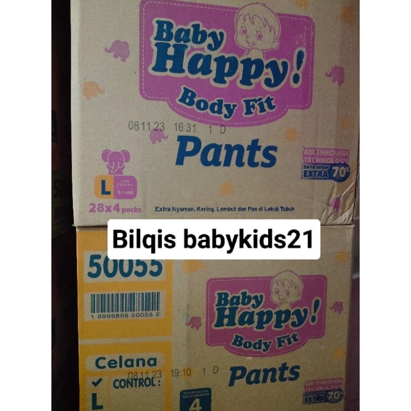 Promo baby happy pants 1 dus isi 4 ball size L28