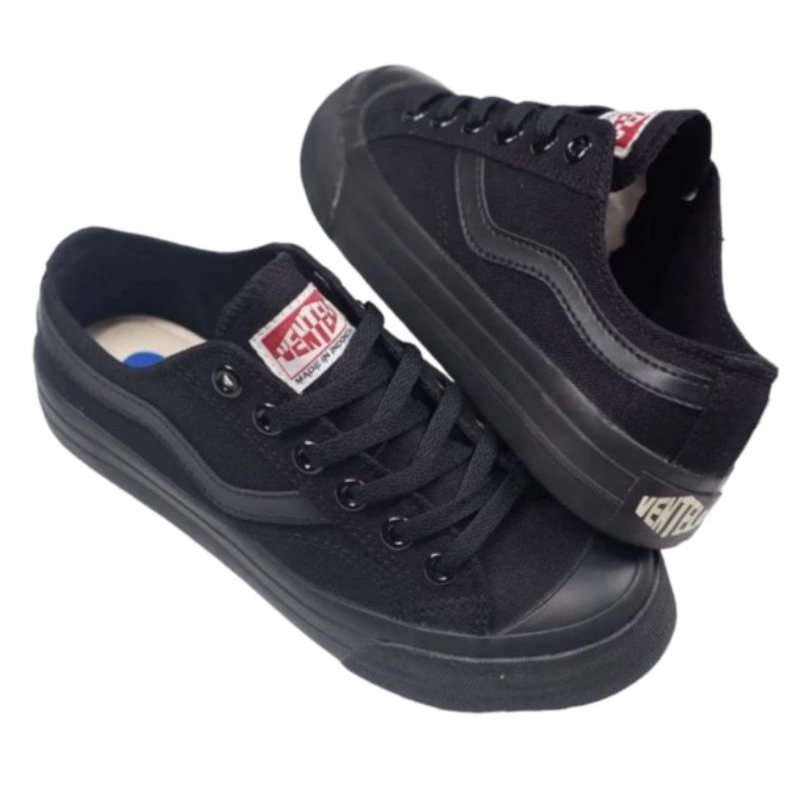 ventela full black/sepatu ventela hitam polos/sepatu ventela full black/ventela all black/sepatu hit