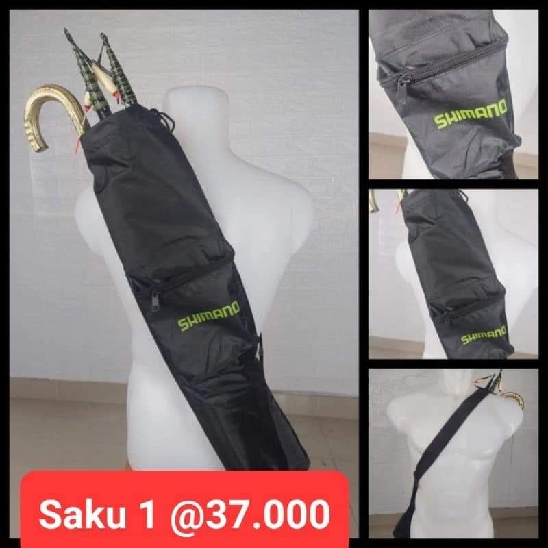 Tas Tegek Joran Pancing Slempang Muat 6 Tegek