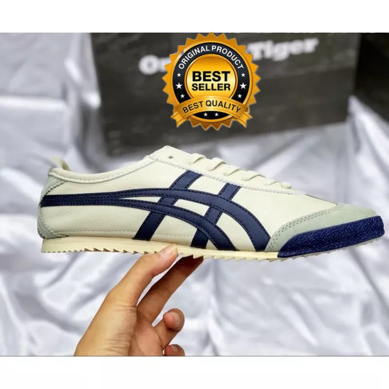 Onitsuka Tiger Mexico 66 Cream List Navy ORIGINAL Japan + Paperbag