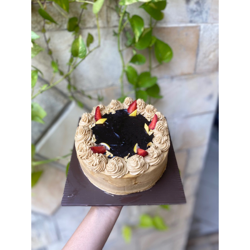 

Chocolate & coffe classic birthday cake/ kue ulang tahun / coklat & kopi