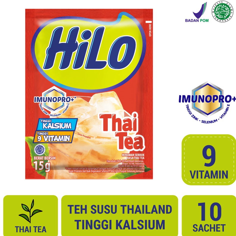 

Super Promo HiLo Thai Tea 1 sachet Minuman Serbuk C56