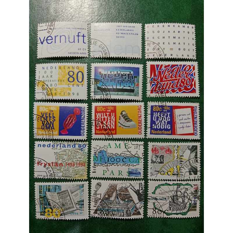 

Prangko Nederland 15 pcs Campur