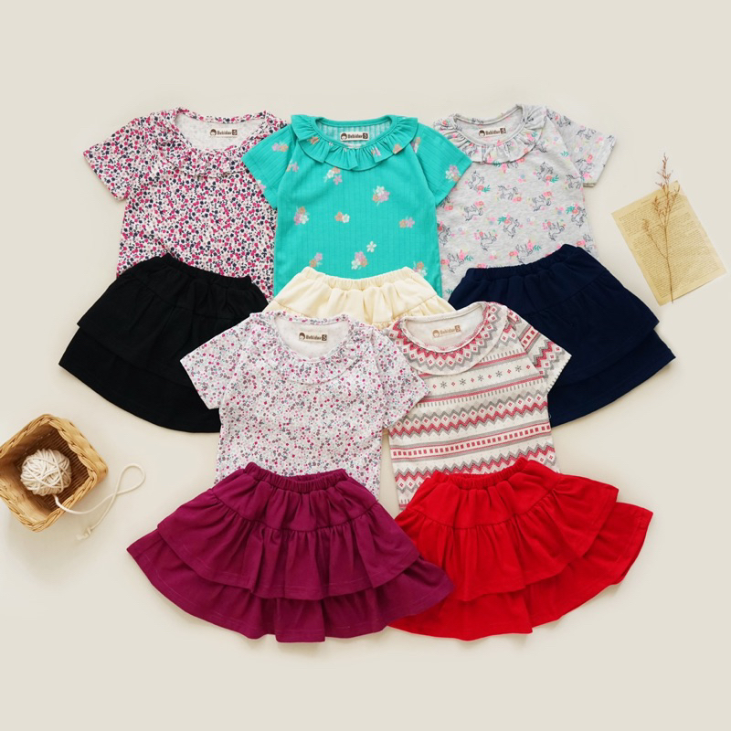 MAMIKA || BLOOMY SET || ONE SET ANAK PEREMPUAN || ONE SET ANAK || BAJU ANAK PEREMPUAN