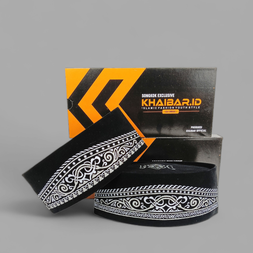 Peci Hitam Motif Batik Perak Dewasa Kopiah Anak Laki Laki peci Ibadah Solat