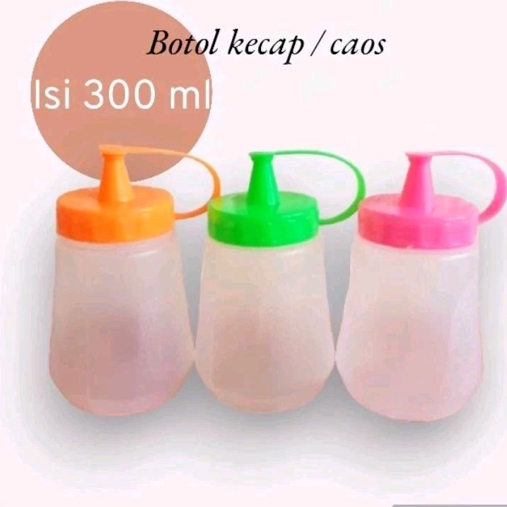

Botol kecap caos sambal minyak pasti awet ukuran 300 ml
