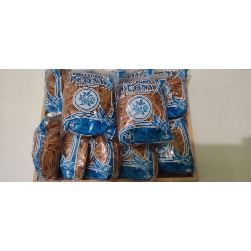 

karet gelang peony kuning 100 gram