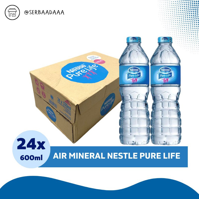 

Nestle Pure Life 600ml Isi 24 Botol Perdus