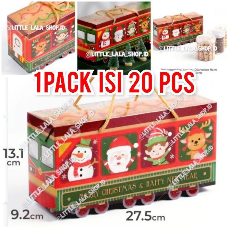 

Kotak parcel natal tema Natal 1Pack isi 20 model kereta api /hampers christmas Train hampers box/kotak parsel natal