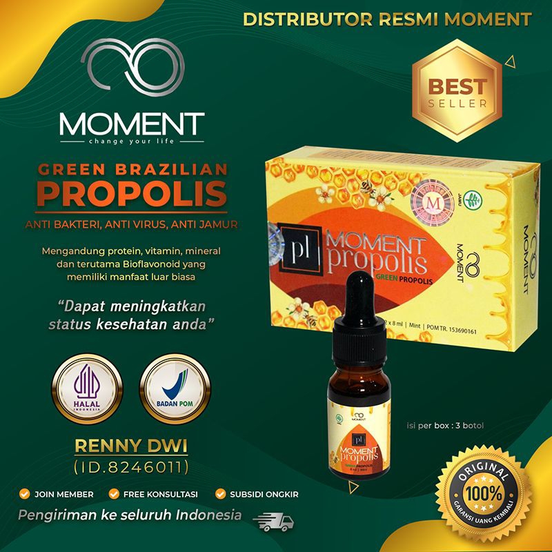 PROPOLIS MOMENT GREEN BRAZILIAN PROPOLIS TERBAIK ORIGINAL