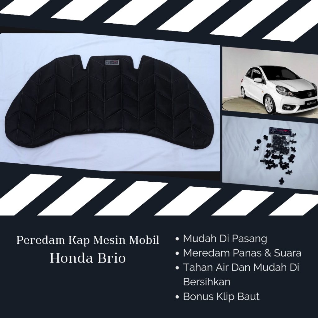 Peredam Kap Mesin Mobil Honda Brio Tahun 2012-2016