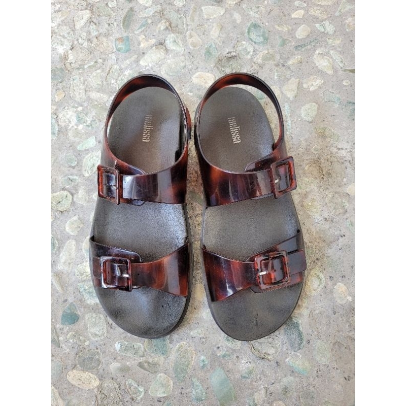 Preloved Melissa Wide Sandal Ad Tortoise Size 39