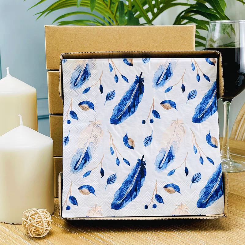 335. Decoupage napkins / Tisu decoupage 33x33cm bulu