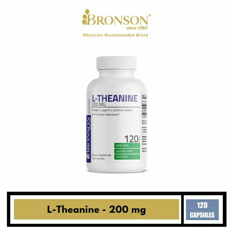 BRONSON L-Theanine 200 mg – 120 Capsules