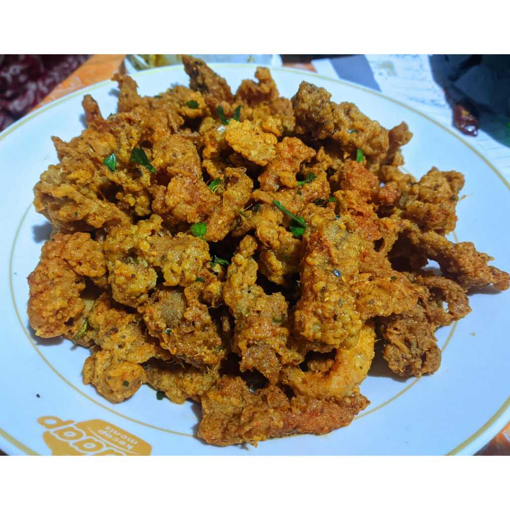 

Keripik Kulit Ayam Crispy Pedas Daun Jeruk