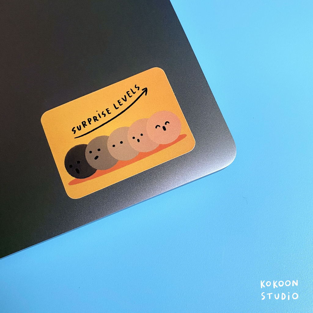 

Surprise Level Glossy with Matte Laminated Finish Sticker