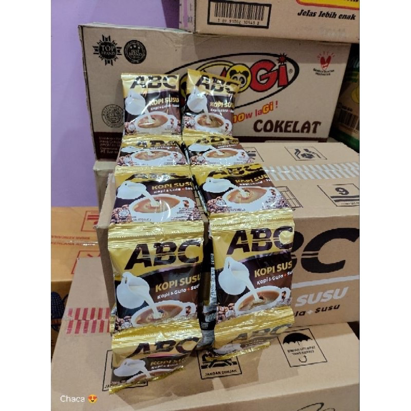 

kopi abc kopi susu sachet ( 10 sachet /PER renceng )