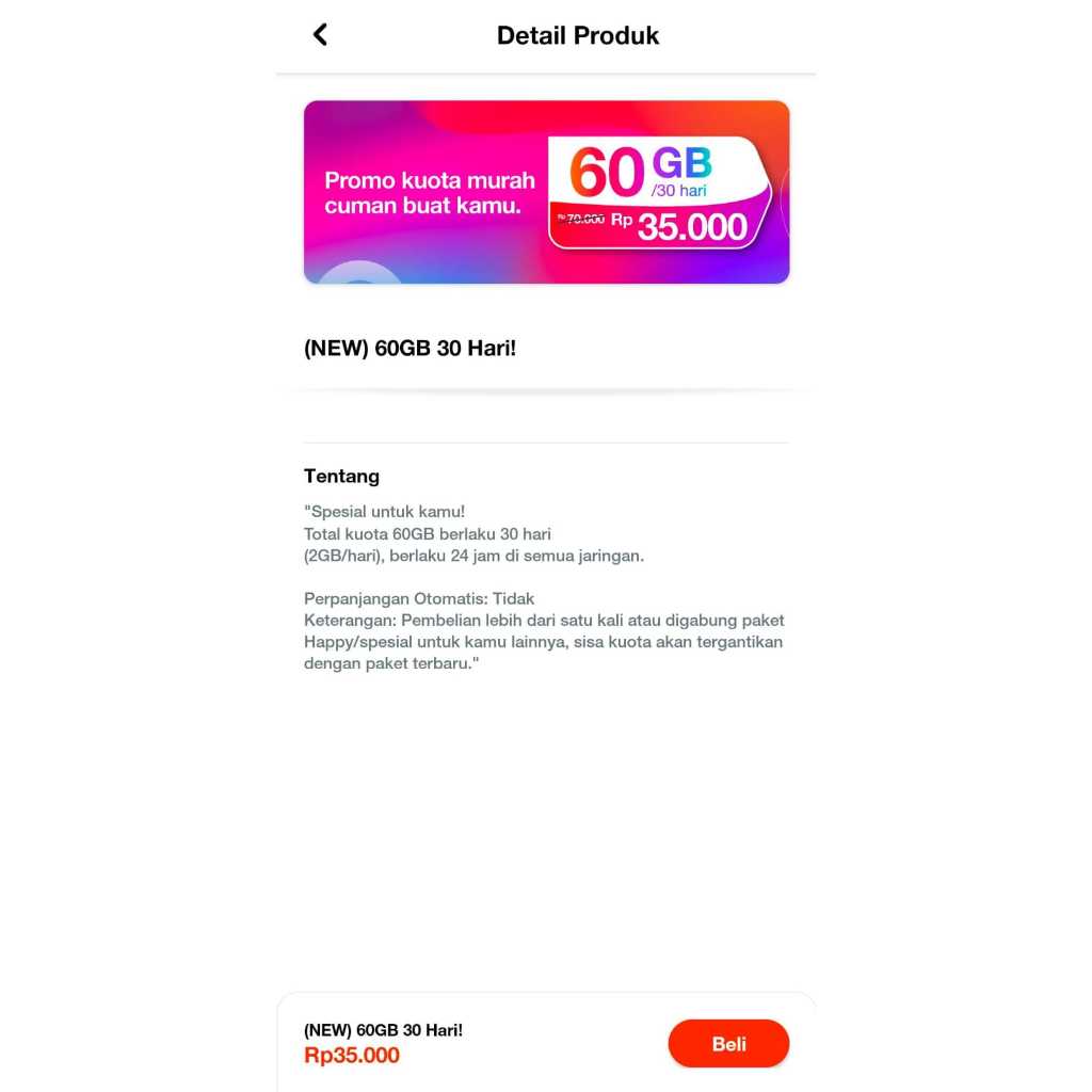 kartu perdana tri COMBO SAKTI 30gb 20k