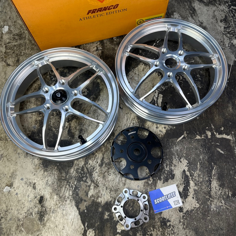 Velg Forged Franco Spyder Silver For Vespa Sprint primavera s lx lxv