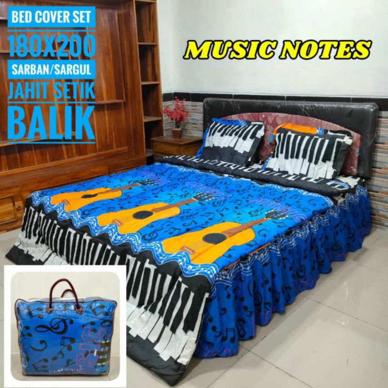 Bed Cover Set Sprei Rumbai Music