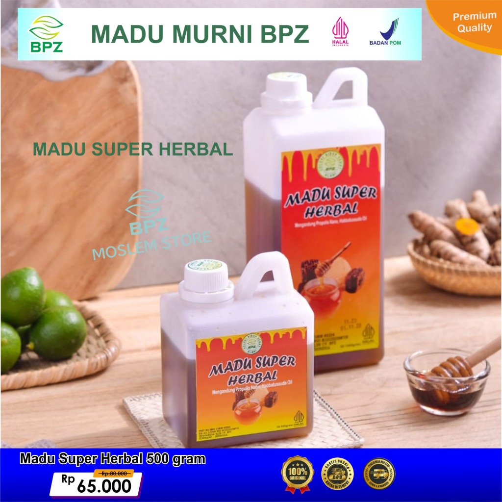 

Madu Herbal BPZ kemasan 500 gram