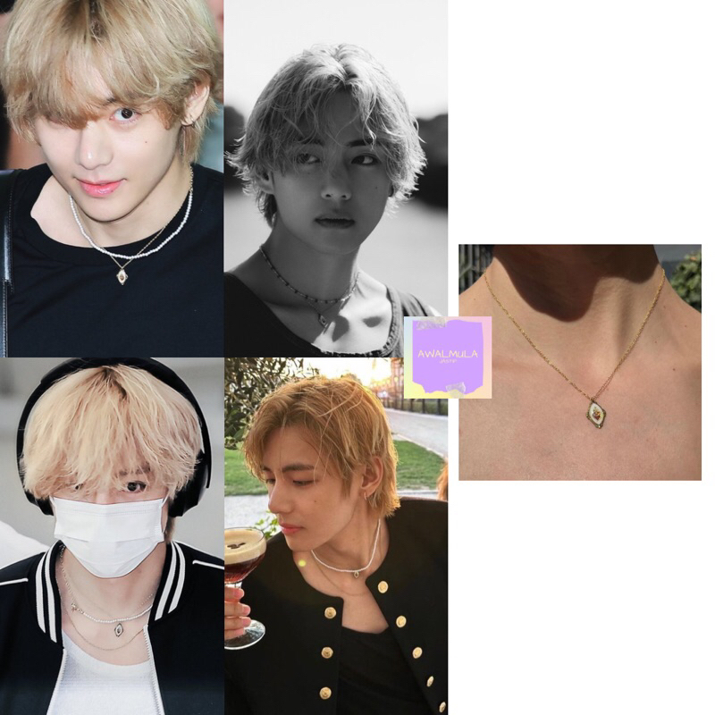 (PO) OFFICIAL BRANDY MELVILLE  Gold Sacred Heart Necklace worn by BTS TAEHYUNG V