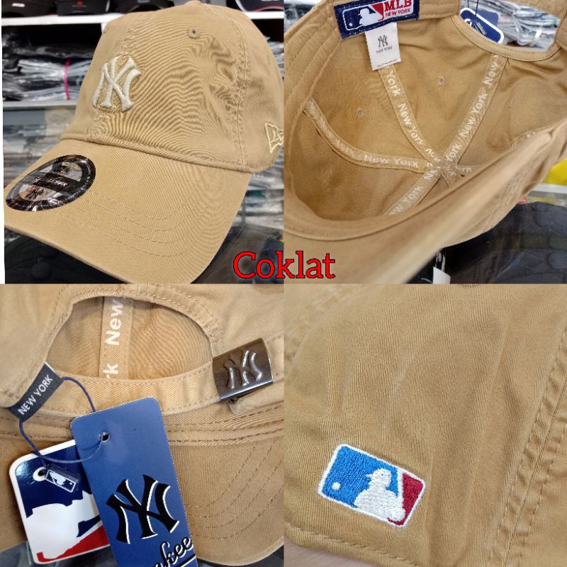 Topi baseball pria /topi baseball NY MLB/topi pria distro bahan katun halus premium/topi cowok cewek