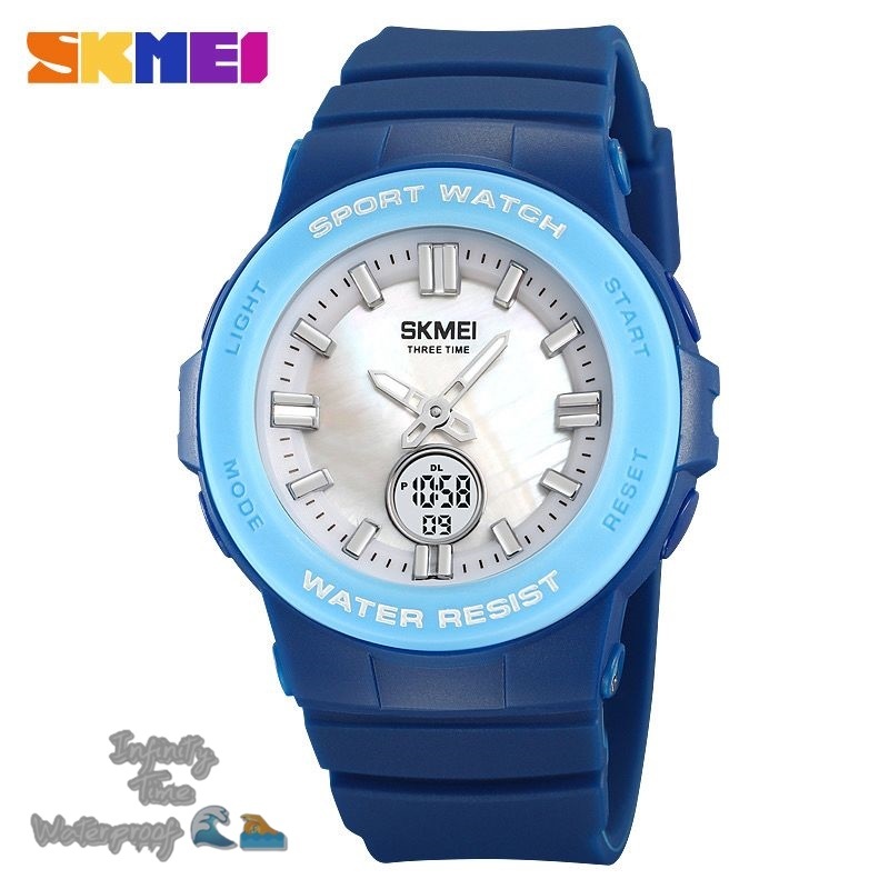 Jam Tangan Skmei 2125 Analog Digital Strap Rubber Kualitas Original Waterproof