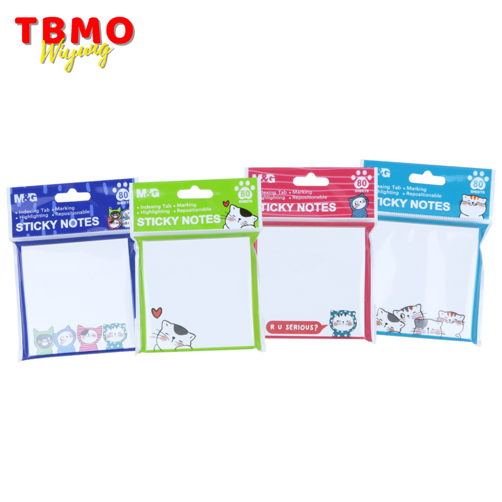 

TBMO M&G 3x3 Sticky Note So Many Cats White Color 76x76mm 80 Sheets AS32V120