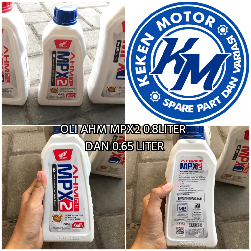 OLI MPX2 0.8L 0.65L AHM OIL MPX 2 OLI ASLI ORIGINAL AHM MPX2 0.8LT 0.65LT OLI