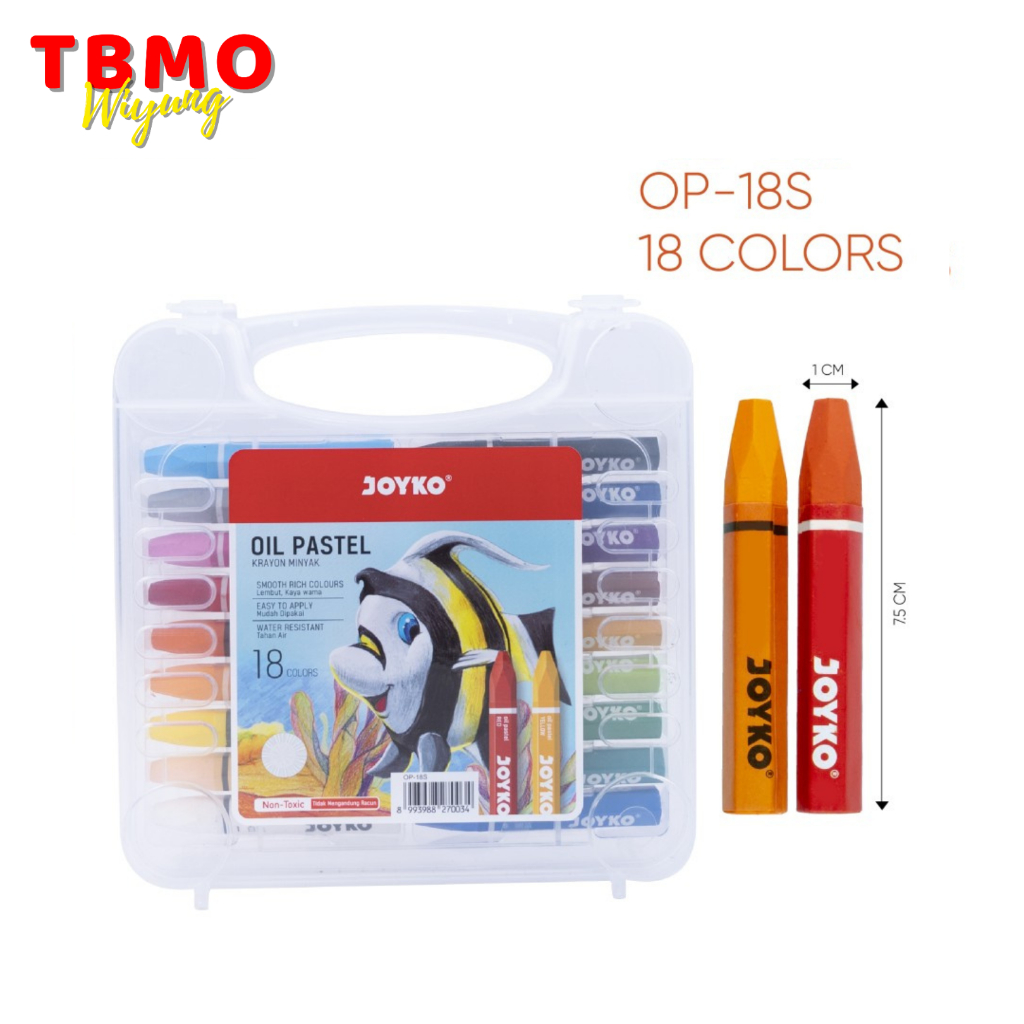 

TBMO Oil Pastel / Crayon Joyko 18 Warna