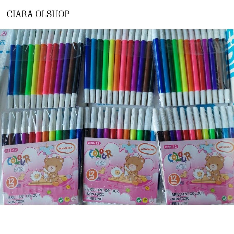 

[SET] SPIDOL 12 WARNA WENSHEN / SPIDOL WARNA KECIL 12 WARNA / SPIDOL WARNA / SPIDOL 12 WARNA SNOWMAN / SPIDOL