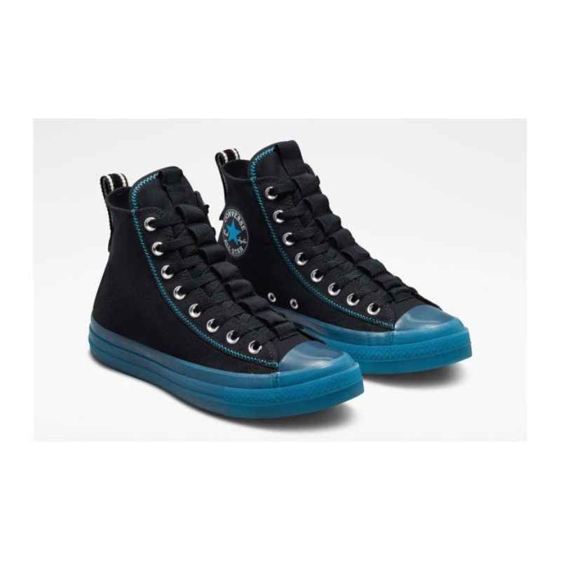 ORIGINAL RESMI Converse Unisex Chuck Taylor CX Explore Hi Black Dial Up Blue A02811C