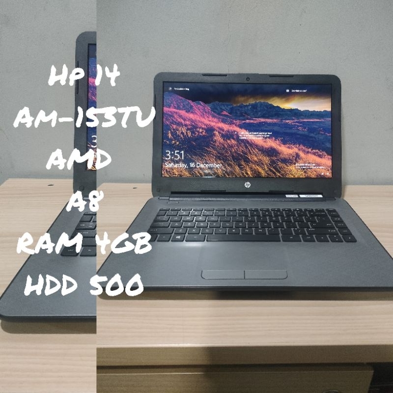 LAPTOP BEKAS MURAH HP 14 AMD KONDISI SIAP PAKAI