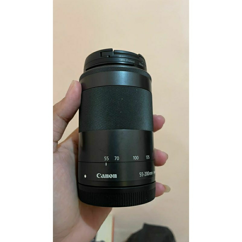 Lensa Canon Tele 55-200 mm IS STM untuk canon Mirrorles M10 M100 M3 M5 M50 M6