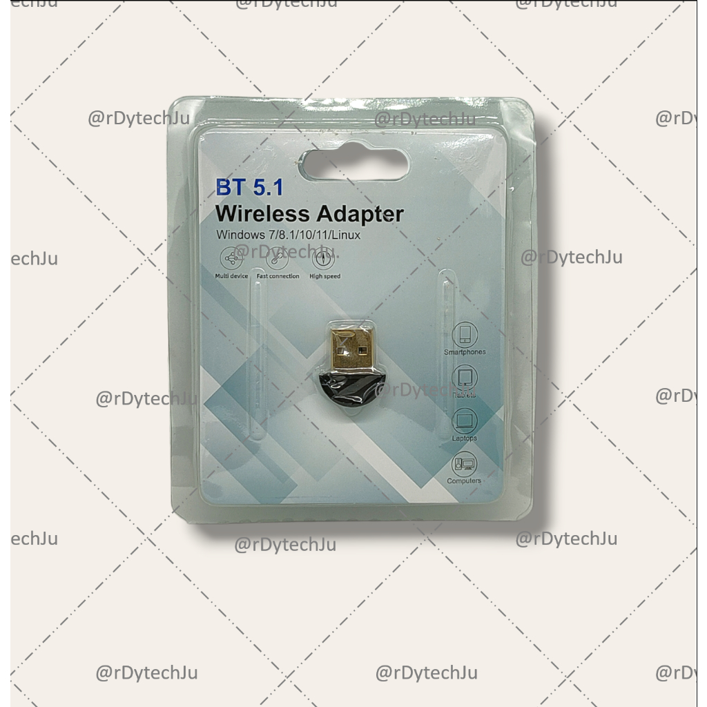 USB Bluetooth 5.1 Adapter / Bluetooth Adapter / Bluetooth Dongle / Bluetooth PC / Bluetooth Laptop /